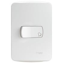 Conjunto Pulsador de Campainha 10 Amperes 250 Volts Branco Miluz - S3B62460 - SCHNEIDER Conjunto Pulsador de Campainha 10 Amperes 250 Volts Branco Miluz - S3B62460 - SCHNEIDER