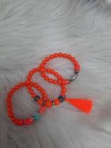 Conjunto pulseira laranja Conjunto pulseira laranja