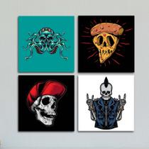 Conjunto quadrinhos caveira
