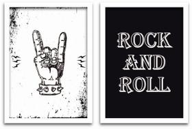 Conjunto Quadros Decorativos 2 peças 20x30 Rock and Roll