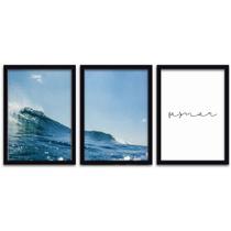 Conjunto Quadros Decorativos 3 peças 20x30 A-mar