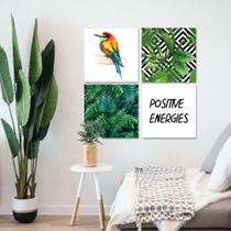 Conjunto quadros decorativos positive energies