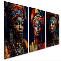 conjunto quadros mulheres africanas"