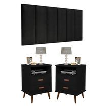 Conjunto Quarto 2 Mesas De Cabeceira Itália Com Painel de Cabeceira De Cama Casal 1.40 ENVIA SOMENTE 01 KIT Conjunto Quarto 2 Mesas De Cabeceira Itália Com Painel de Cabeceira De Cama Casal 1.40 ENVIA SOMENTE 01 KIT