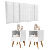 Conjunto Quarto 2 Mesas De Cabeceira Pix e1 cabeceira para cama casal 1,40 várias cores ENVIA SOMENTE 01 KIT