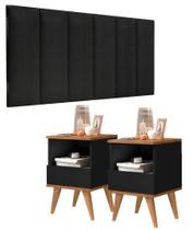 Conjunto Quarto 2 Mesas De Cabeceira Pix e1 cabeceira para cama Queen ENVIA SOMENTE 01 KIT
