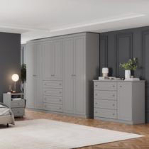 Conjunto Quarto Adulto Americano Cinza