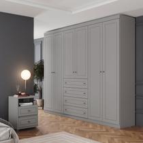 Conjunto Quarto Adulto Nova York Espresso Móveis Cinza Conjunto Quarto Adulto Nova York Espresso Móveis Cinza