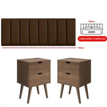 Conjunto Quarto Casal Cabeceira 1.60 e 2 Mesas De Cabeceira Conjunto Quarto Casal Cabeceira 1.60 e 2 Mesas De Cabeceira