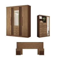 Conjunto Quarto Completo Com Espelho Pequim Jatoba Conjunto Quarto Completo Com Espelho Pequim Jatoba