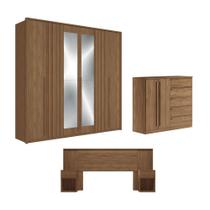 Conjunto Quarto Completo Com Espelho Sydney Jatoba
