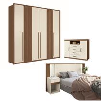 Conjunto Quarto Completo Paris Jatoba Areia Conjunto Quarto Completo Paris Jatoba Areia