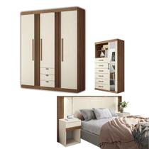 Conjunto Quarto Completo Pequim Jatoba Areia