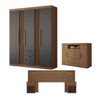 Conjunto Quarto Completo Viena Jatoba Grafite Conjunto Quarto Completo Viena Jatoba Grafite