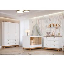 Conjunto Quarto de Bebê 1 Berço 1 Cômoda 6 Gavetas 1 Guarda Roupas 4 Portas 4 Gavetas Chantilly Conjunto Quarto de Bebê 1 Berço 1 Cômoda 6 Gavetas 1 Guarda Roupas 4 Portas 4 Gavetas Chantilly