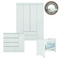 Conjunto Quarto de Bebê Guarda Roupa, Cômoda Helen e Berço 1 com Rodízios e Colchão Light Phoenix Qmovi Ortobom Conjunto Quarto de Bebê Guarda Roupa, Cômoda Helen e Berço 1 com Rodízios e Colchão Light Phoenix Qmovi Ortobom