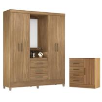 Conjunto Quarto Guarda Roupa e Comoda Arezzo Amendola Conjunto Quarto Guarda Roupa e Comoda Arezzo Amendola