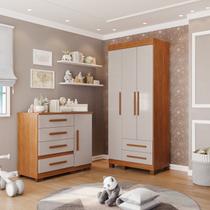 Conjunto Quarto Infantil 2 Peças Aurora Espresso Móveis Conjunto Quarto Infantil 2 Peças Aurora Espresso Móveis