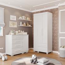 Conjunto Quarto Infantil 2 Peças Aurora Espresso Móveis