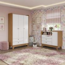 Conjunto Quarto Infantil Guarda Roupa e Cômoda Kappesberg