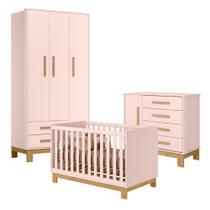 Conjunto Quarto Infantil Posadas Rosa Acetinado Conjunto Quarto Infantil Posadas Rosa Acetinado