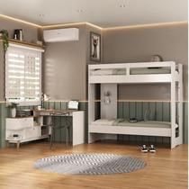 Conjunto Quarto Juvenil Completo Nexis com Beliche e Escrivaninha em L 2 Portas Yescasa Conjunto Quarto Juvenil Completo Nexis com Beliche e Escrivaninha em L 2 Portas Yescasa