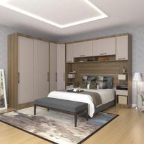 Conjunto Quarto Queen 7 Peças 8 Portas 5 Gavetas Paris Luciane Móveis Conjunto Quarto Queen 7 Peças 8 Portas 5 Gavetas Paris Luciane Móveis