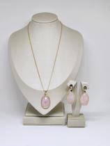 Conjunto quartzo rosa