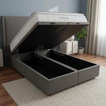 Conjunto Queen Baú + Colchão Freedom Ortobom Espuma Viscoelástica 1,58x1,98