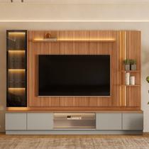 Conjunto Rack com Painel para Tv até 75 Polegadas com Cristaleira Magnum Conjunto Rack com Painel para Tv até 75 Polegadas com Cristaleira Magnum