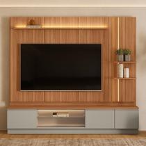 Conjunto Rack com Painel para TV até 75 Polegadas MDF Linha Magnum Conjunto Rack com Painel para TV até 75 Polegadas MDF Linha Magnum