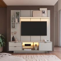 Conjunto Rack e Painel para TV até 55 Polegadas com LED Arenas Conjunto Rack e Painel para TV até 55 Polegadas com LED Arenas