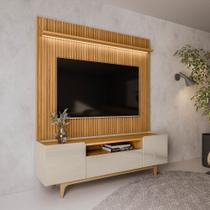 Conjunto Rack Orlando + Painel Ouro Preto Linea Brasil Conjunto Rack Orlando + Painel Ouro Preto Linea Brasil