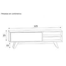 Conjunto Rack para TV até 48 Polegadas 1 Porta e Aparador 2 Portas Citrus Estilare