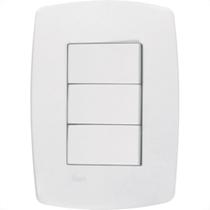 Conjunto Rad Modular Branco 1803004 3 interruptores Simp