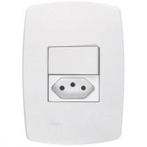 Conjunto Rad Modular Branco 1803121 1S+1Tomada 10A