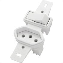 Conjunto Rad Pollar 1901131 1P 1Tomada 10A S/P Conjunto Rad Pollar 1901131 1P 1Tomada 10A S/P