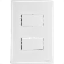 Conjunto Radial Ouro Branco 2 interruptores Simp 1809035