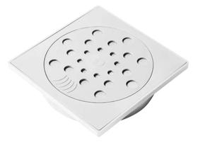 Conjunto Ralo com Fecho e Porta Grelha 10x10cm Platina