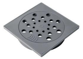 Conjunto Ralo com Fecho e Porta Grelha 15x15cm - Cinza
