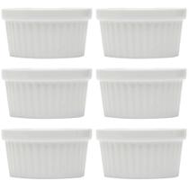 Conjunto Ramequins de Porcelana Classic Branca 7cm x 4cm - Lyor