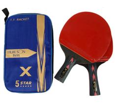 Conjunto Raquetes Tênis De Mesa Ping Pong Huieson 5 Estrelas
