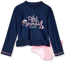Conjunto Rashguard Simple Joys da Carter's Girls Navy Mermaid 5T