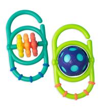 Conjunto Rattle Sassy Linky Links, pacote com 2 unidades por mais de 3 meses Conjunto Rattle Sassy Linky Links, pacote com 2 unidades por mais de 3 meses