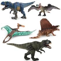 Conjunto realista de figuras de dinossauros Jurassic, 5 unidades de T-Rex e Pteranodon Conjunto realista de figuras de dinossauros Jurassic, 5 unidades de T-Rex e Pteranodon