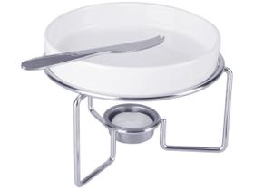 Conjunto Rechaud Para Queijo 3 Peças Bon Gourmet 26373 Conjunto Rechaud Para Queijo 3 Peças Bon Gourmet 26373