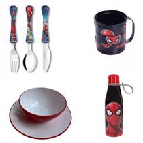 Conjunto refeicao Homem Aranha - com faqueiro
