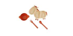 Conjunto Refeição Infantil Papinha Prato E Talher Lanche