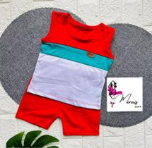 Conjunto Regata 3 a 6 meses bebê menino