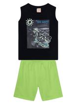 Conjunto Regata Brandili 36457 Infantil Menino Estampado Algodão T. 01/03 Conjunto Regata Brandili 36457 Infantil Menino Estampado Algodão T. 01/03